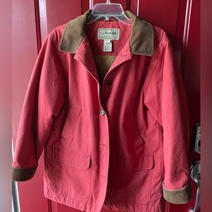 Women’s LL Bean quilted barn coat